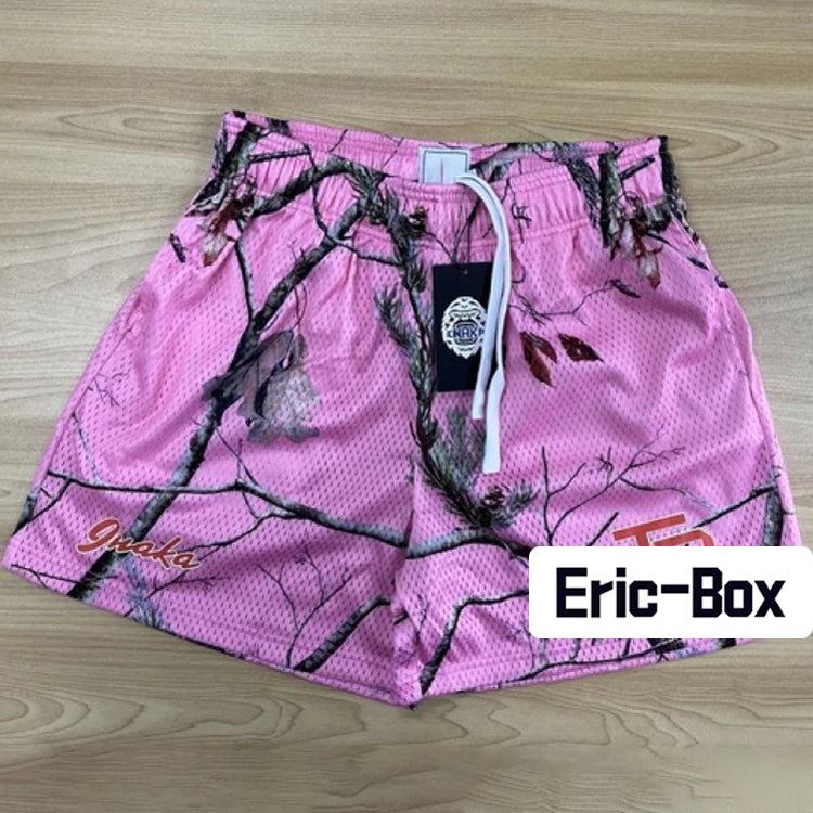 Camo Pink Mesh Shorts